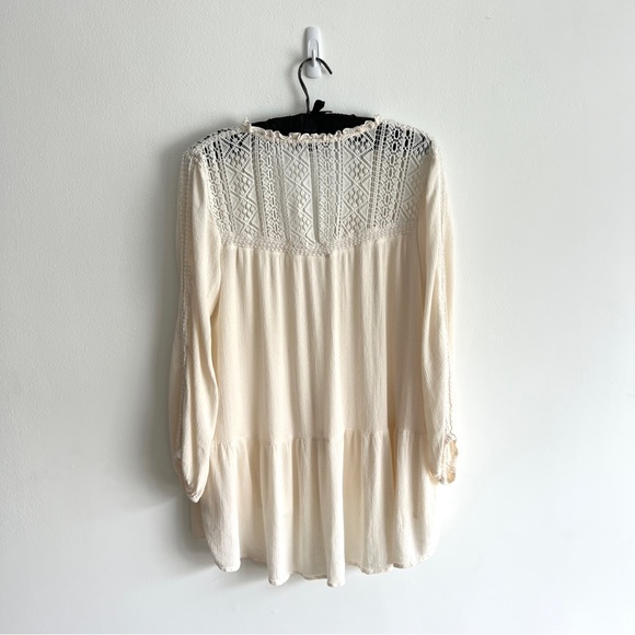 American Eagle Outfitters Boho Cream Blouse - Picture 5 of 6